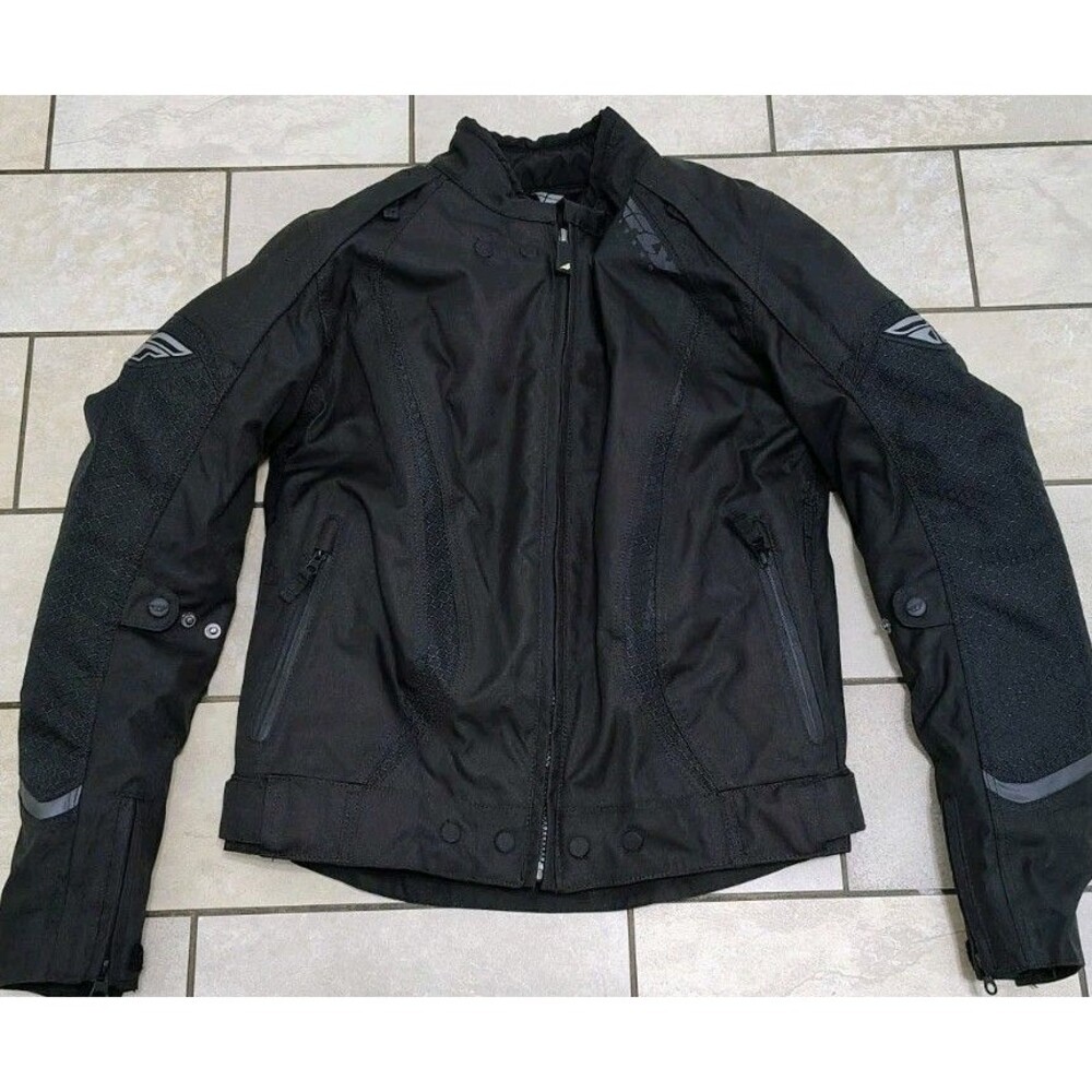Fly Racing Jacket Motocross Moto Armored Removable Thermal Black Womens Sz S New